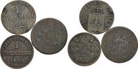 Altdeutschland Lot 3 Stück Kleinmünzen Altdeutschland, Lot 3 Stück Kleinmünzen -
