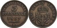 Preussen 3 Pfennige Wilhelm I. 1861-1888 -