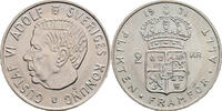 Schweden 2 Kronor Gustaf VI. Adolf -
