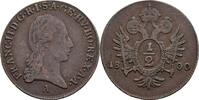 Österreich, Kaiser Franz II. 1/2 Kreuzer -