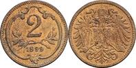 Österreich Kaisertum 2 Heller Kaiser Franz Joseph I. -