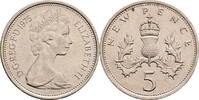Großbritannien 5 New Pence Elizabeth II. -
