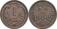 Kaisertum Österreich 1 Heller Kaiser Franz Joseph I. 1848-1916 -