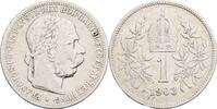 Kaisertum Österreich 1 Krone Kaiser Franz Joseph I. 1848-1916 -