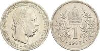 Kaisertum Österreich 1 Krone Kaiser Franz Joseph I. 1848-1916 -
