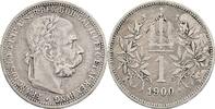 Kaisertum Österreich 1 Krone Kaiser Franz Joseph I. 1848-1916 -
