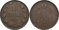 Finnland Großfürstentum (1809-1917) 10 Penniä Nikolaj II. 1894-1917 -