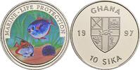Ghana 10 Sika Marine Life Protection - Farbmotiv Tampondruck -