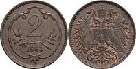 Österreich Kaisertum 2 Heller Kaiser Franz Joseph I. -