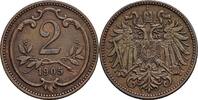 Österreich Kaisertum 2 Heller Kaiser Franz Joseph I. -