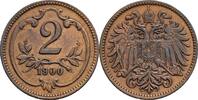 Österreich Kaisertum 2 Heller Kaiser Franz Joseph I. -