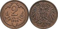 Österreich Kaisertum 2 Heller Kaiser Franz Joseph I. -