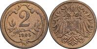 Österreich Kaisertum 2 Heller Kaiser Franz Joseph I. -