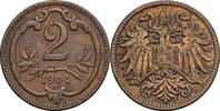 Österreich Kaisertum 2 Heller Kaiser Franz Joseph I. -