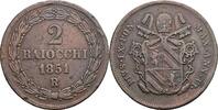 Italien Kirchenstaat 2 Baiocchi Papst Pius IX. 1846-1878 -