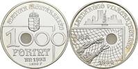 1000 Forint 1993 Ungarn Fussball WM USA 1994 PP in Kapsel