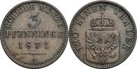 Preussen 3 Pfennige Wilhelm I. 1861-1888 -
