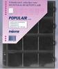 4 x 12-vaks populair muntbladen met zwarte schutbladen -