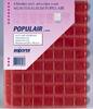 4 x 63-vaks populair muntbladen met rode schutbladen -
