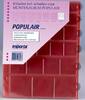 4 x mix-vaks populair muntbladen met rode schutbladen -