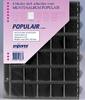 4 x 30-vaks populair muntbladen met zwarte schutbladen -