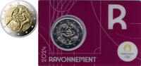 Speciale 2 euromunten 2 euro Frankrijk 2024 'Olympics' in coincard R Paars -