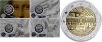 Speciale 2 euromunten 2 euro Frankrijk 2025 'Louvre - Set van vier' in coincard -