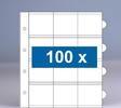 100 x 12-vaks populair muntbladen zonder schutbladen -