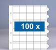 100 x 30-vaks populair muntbladen zonder schutbladen -