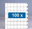 100 x 42-vaks populair muntbladen zonder schutbladen -