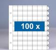 100 x 63-vaks populair muntbladen zonder schutbladen -