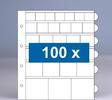 100 x mixblad populair muntbladen zonder schutbladen -
