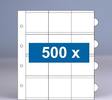 500 x 12-vaks populair muntbladen zonder schutbladen -
