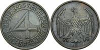 Weimarer Republik 4 Pfennig 1932 Weimarer Republik 4 Reichspfennig 1932 ... 26.01 £  +  4.33 £ shipping