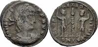 Römisches Kaiserreich Constans Follis Thessalonica 337-340 GLORIA EXERCITVS Soldaten Standarte RIC 57 Follis 337-340 Schön
