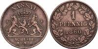 Nassau 1 Pfennig 1860 Nassau Herzogtum Adolph 1 Pfennig 1860 Kupfer Sche... 13.00 £  +  2.17 £ shipping