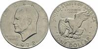 USA USA EISENHOWER DOLLAR 1 $ 1972 PHILADELPHIA EAGLE MOON APOLLO 11 MISSION KM# 203 1 Dollar 1972 Sehr schön