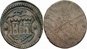 Ravensburg Einseitiger Pfennig Ravensburg Einseitiger Kupfer Pfennig Kreuzer o.J. ab 1693 Burg Wappen Nau 29 -
